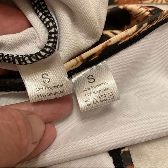 SHEIN Leopard Print Bikini - Brown and Black - Picture 2 of 16